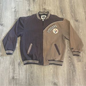Lee Sport Pittsburgh Steelers  Vtg 90s NFL Colorblock Harrington Jacket Men’s XL